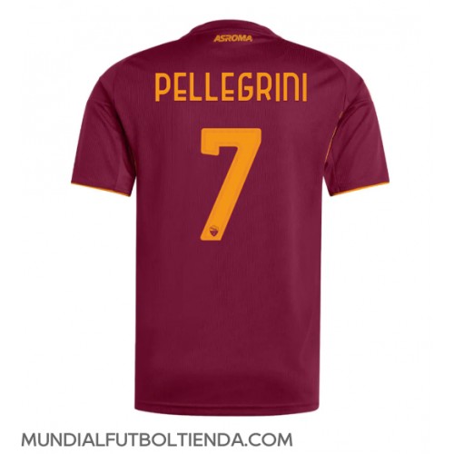 Camiseta AS Roma Lorenzo Pellegrini #7 Primera Equipación Replica 2025-26 mangas cortas